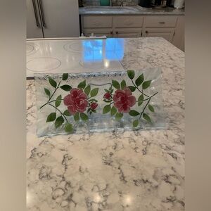 Sydenstricker  glass rose tray